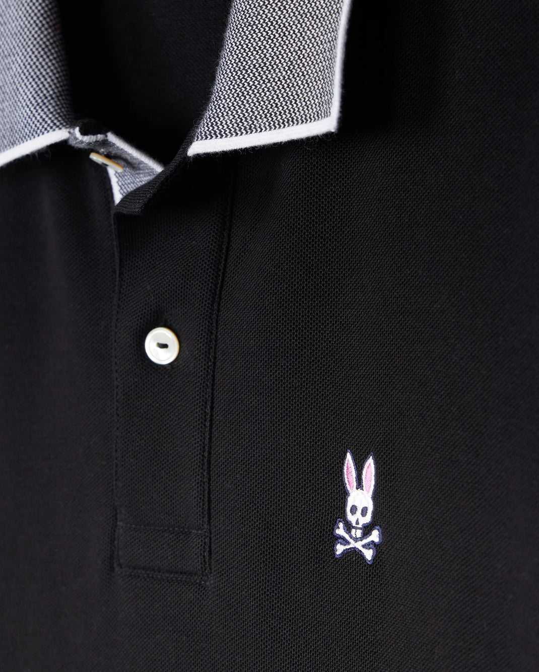 Polos Psycho Bunny Southport Pique Polo Shirt Noir Homme | ARD-27493716